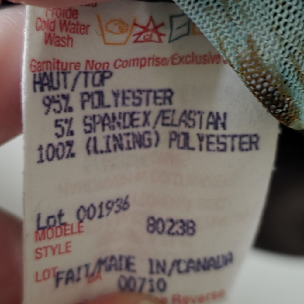 Joseph Ribkoff Leopard Print Top - Brown and Blue - Picture 12 of 12